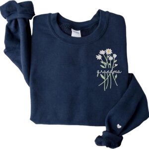 Mama Daisy Flower Graphic Sweatshirt for Women