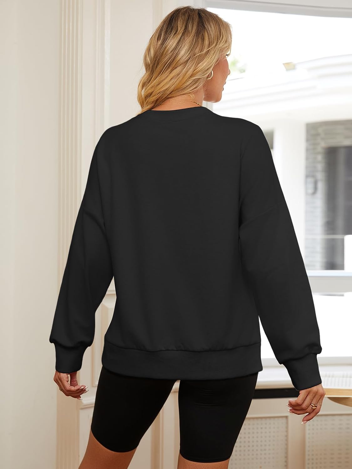 Oversized Mama Crewneck Long Sleeve Pullover Sweatshirt - Image 6