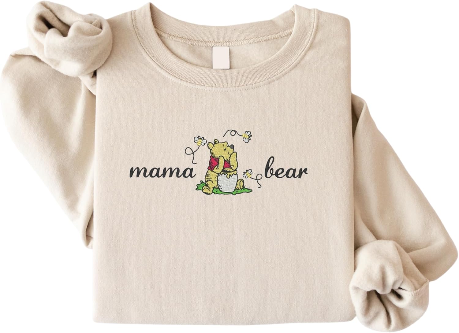 Mama and Papa Bear Embroidered Matching Couple Sweatshirt