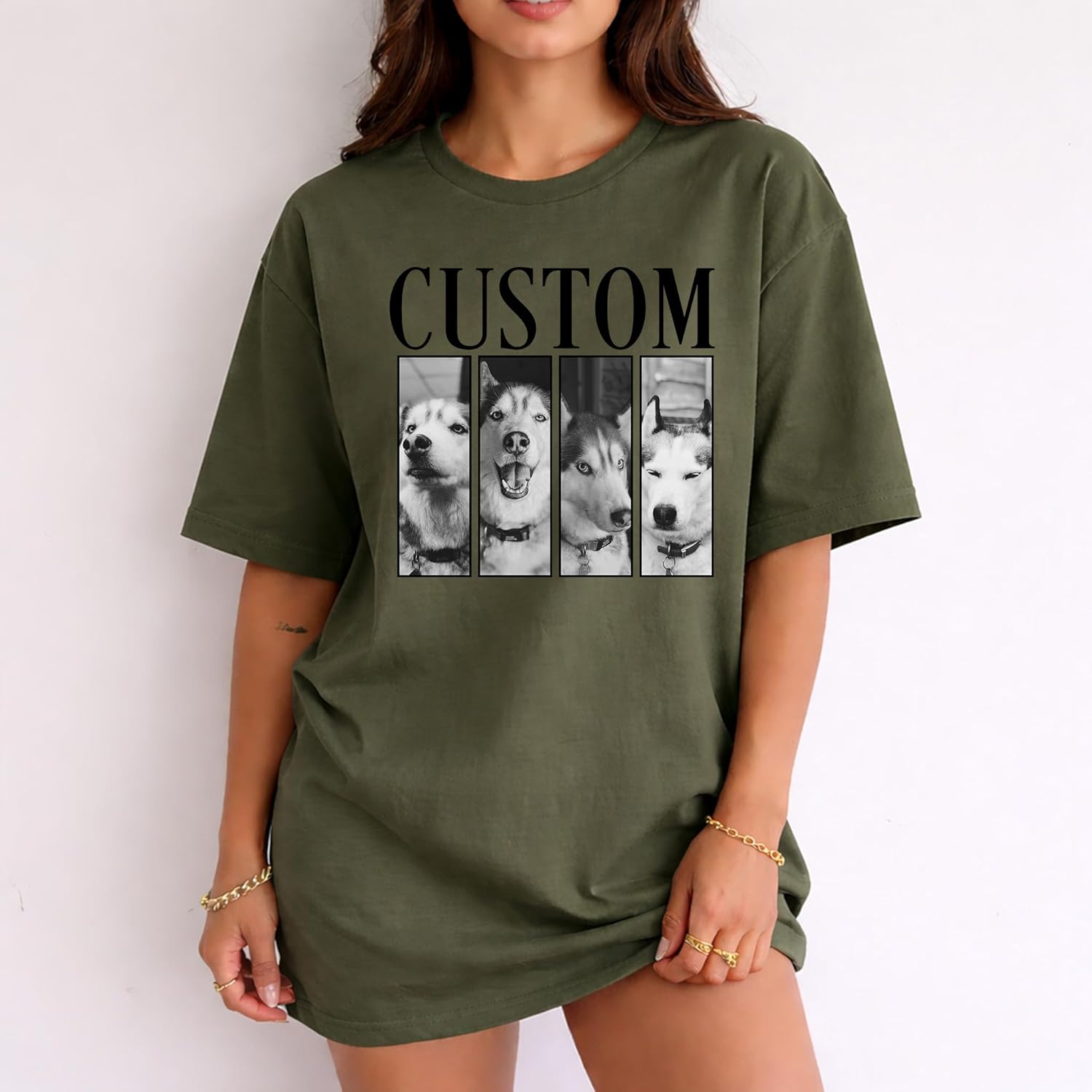Custom Pet Photo Unisex T-Shirt for Dog Lovers