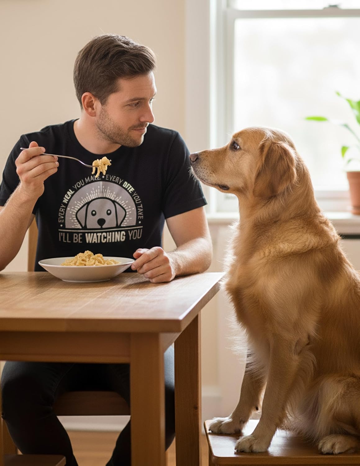 Every Meal You Bake Retro Dog Lover Graphic T-Shirt - Image 3