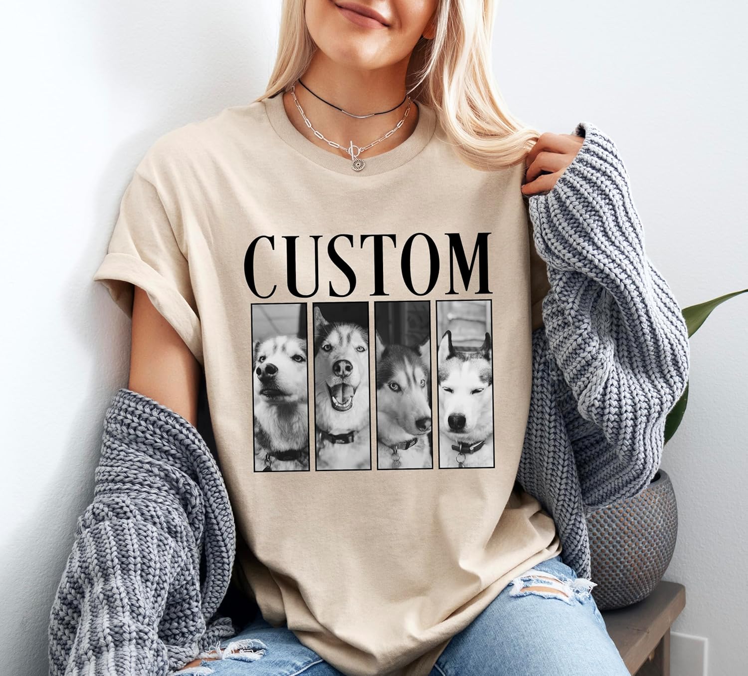 Custom Pet Photo Unisex T-Shirt for Dog Lovers - Image 4